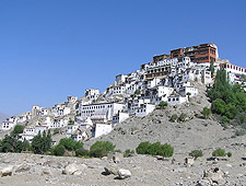 Het Thiksey klooster nabij Leh