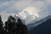 Gebergte van Pandim en de Kangchendzongaberg vanuit Pelling