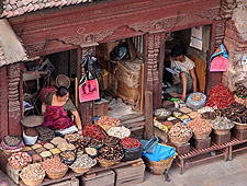 De prachtig gesculpteerde gevels van Bhaktapur