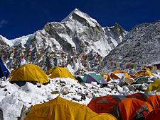 Trektocht van Lobuche naar het Everest Base Camp (5300m)