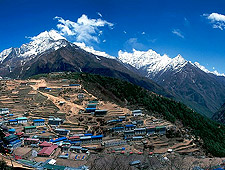 Namche Bazaar, het grootste dorp van de Khumbu regio