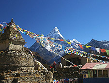 Mong La, met zijn 4.020m het hoogste punt van deze trekking