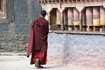 Een monnik in het Sakya klooster